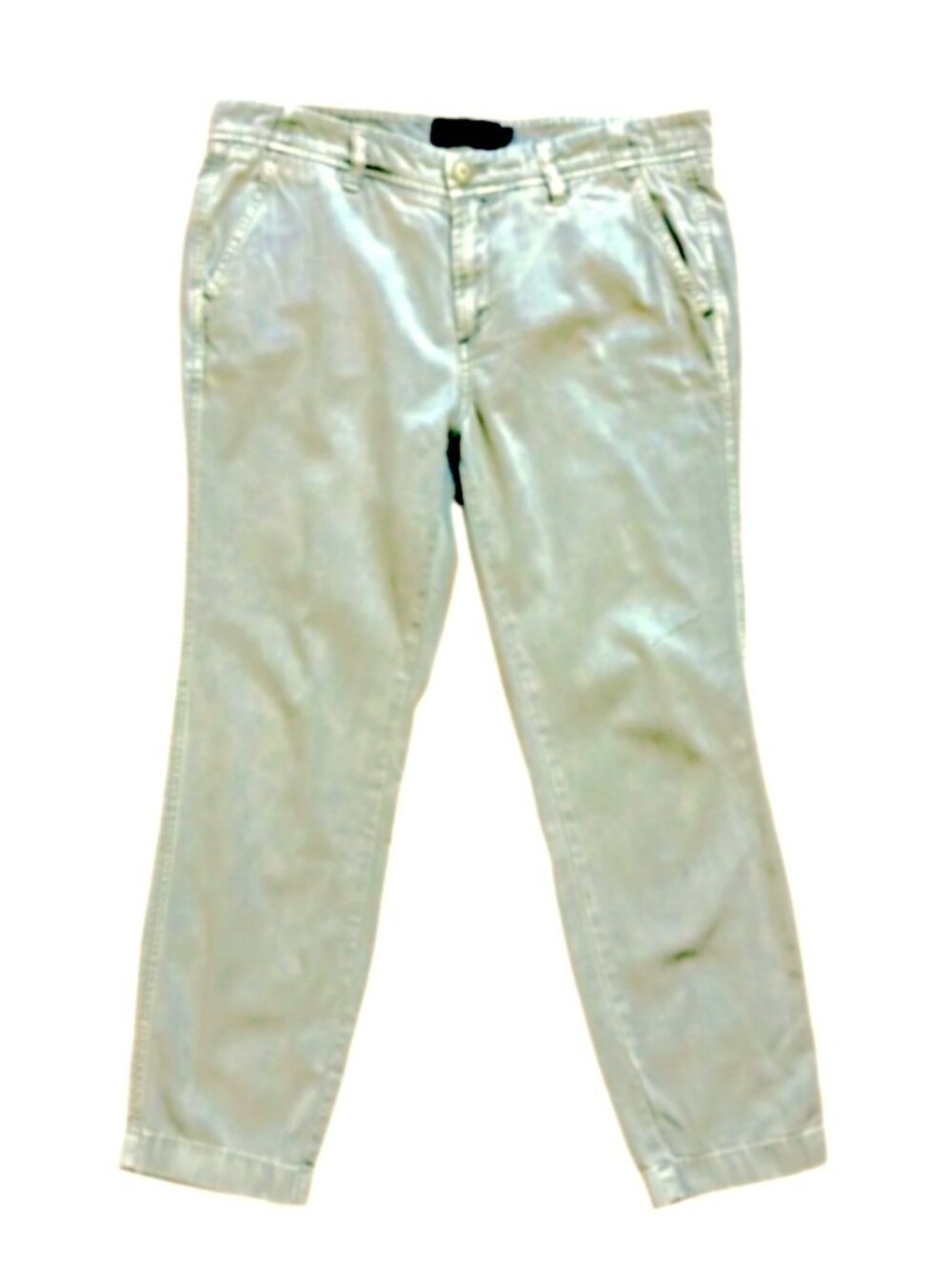 J Crew Sunday Slim Chino Pant In Washed Sage Green - Size 8 Petite - Picture 3 of 10